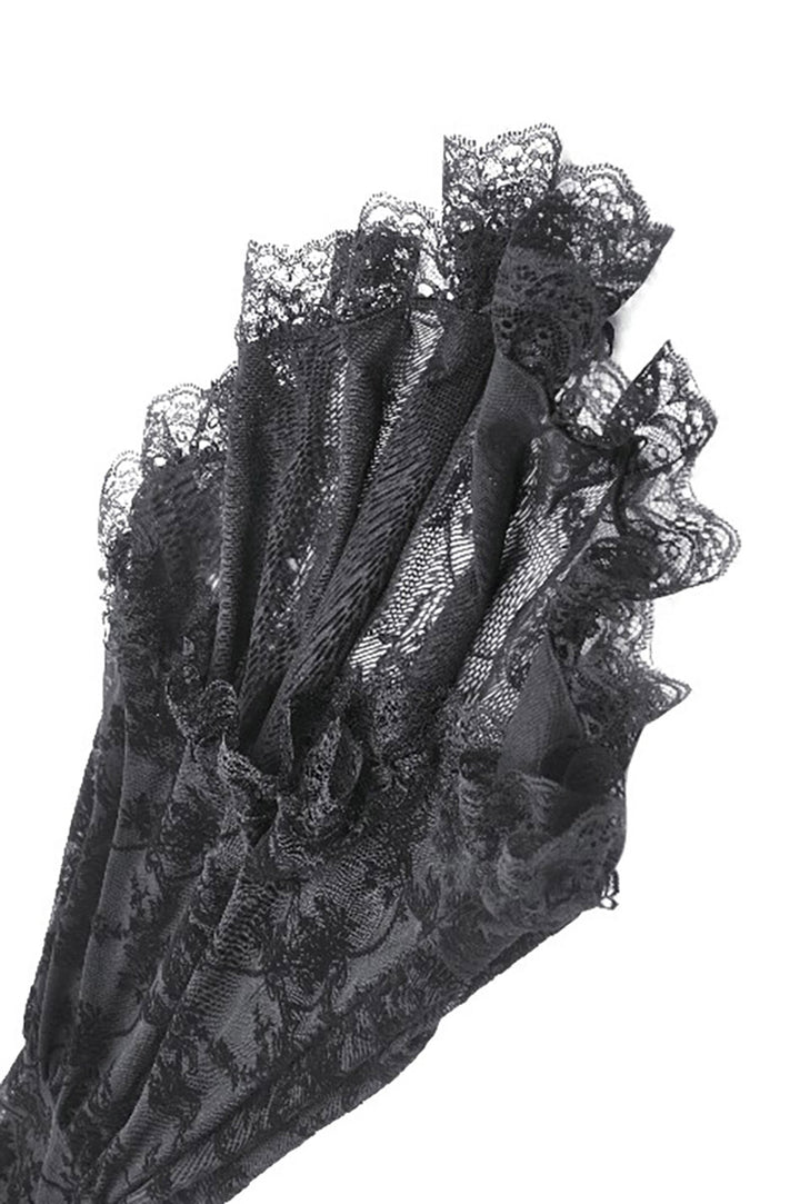 lace trumpet sleeve dress