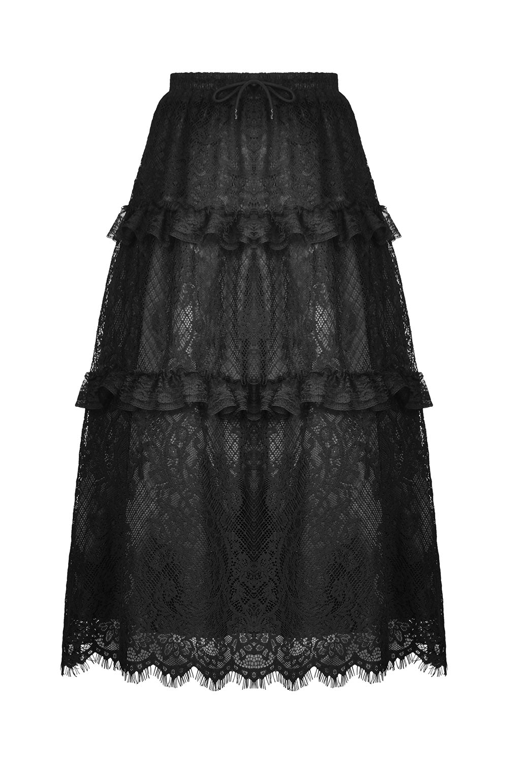 gothic long maxi lace skirt by dark in love