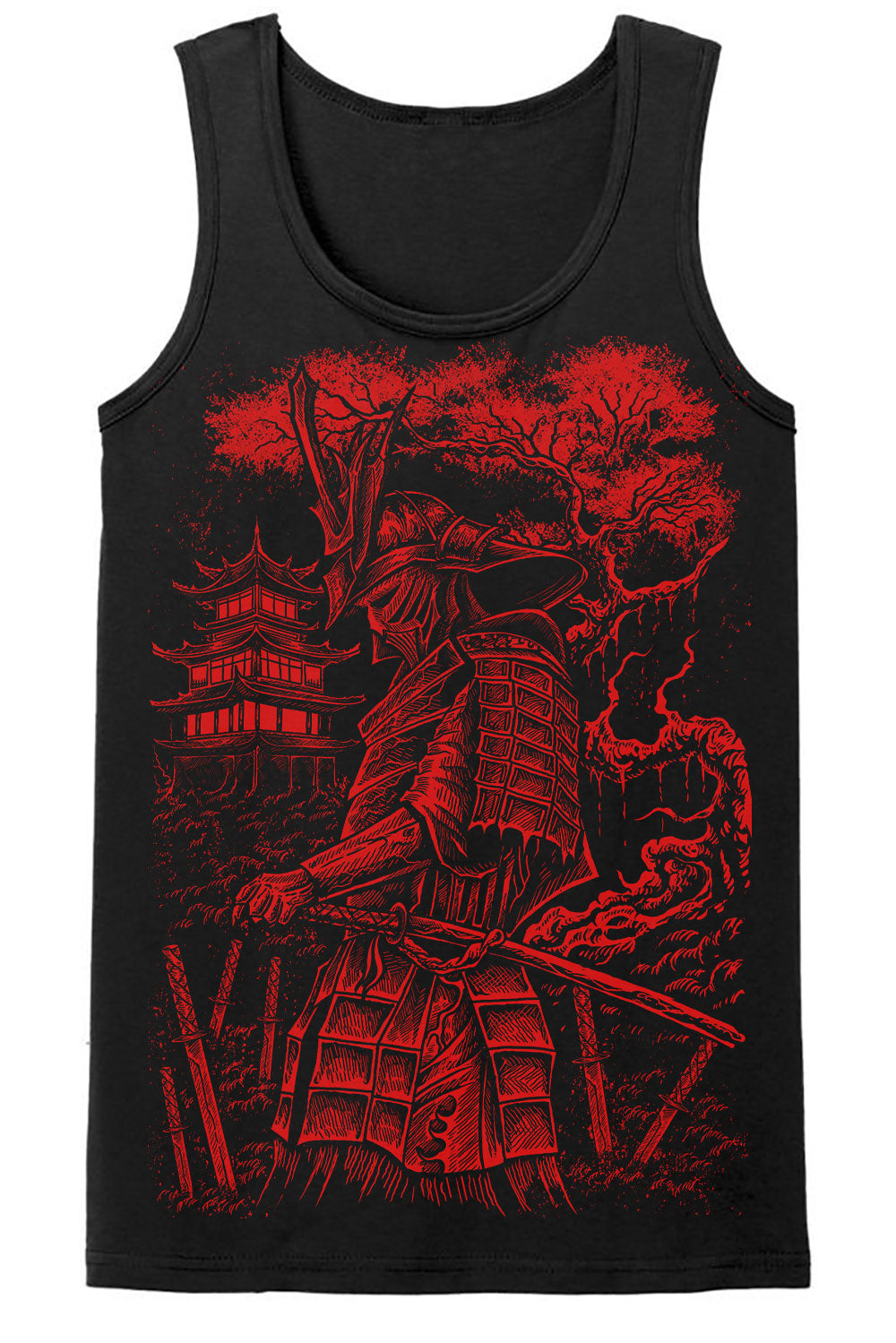 Samurai Warrior T-shirt [BLOOD RED]