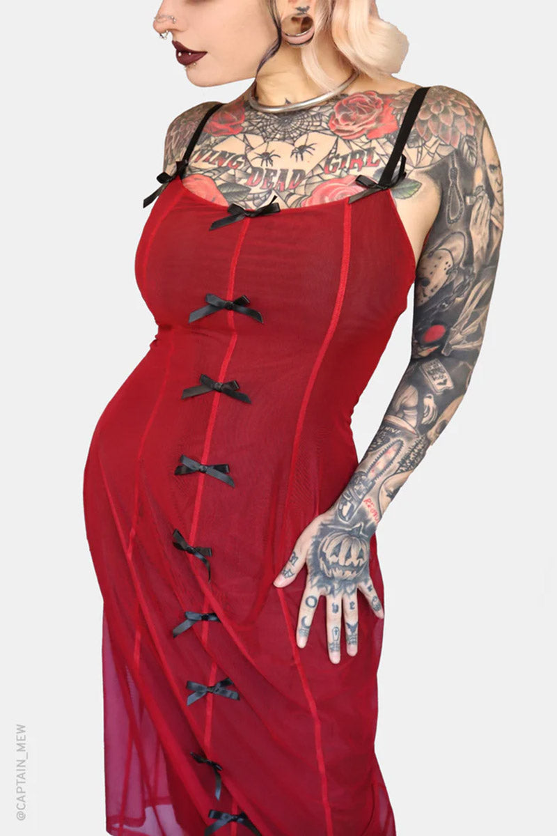 gothic bow dress