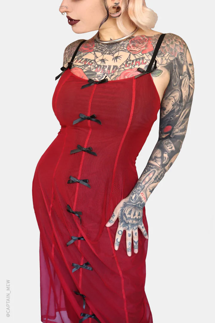 gothic bow dress