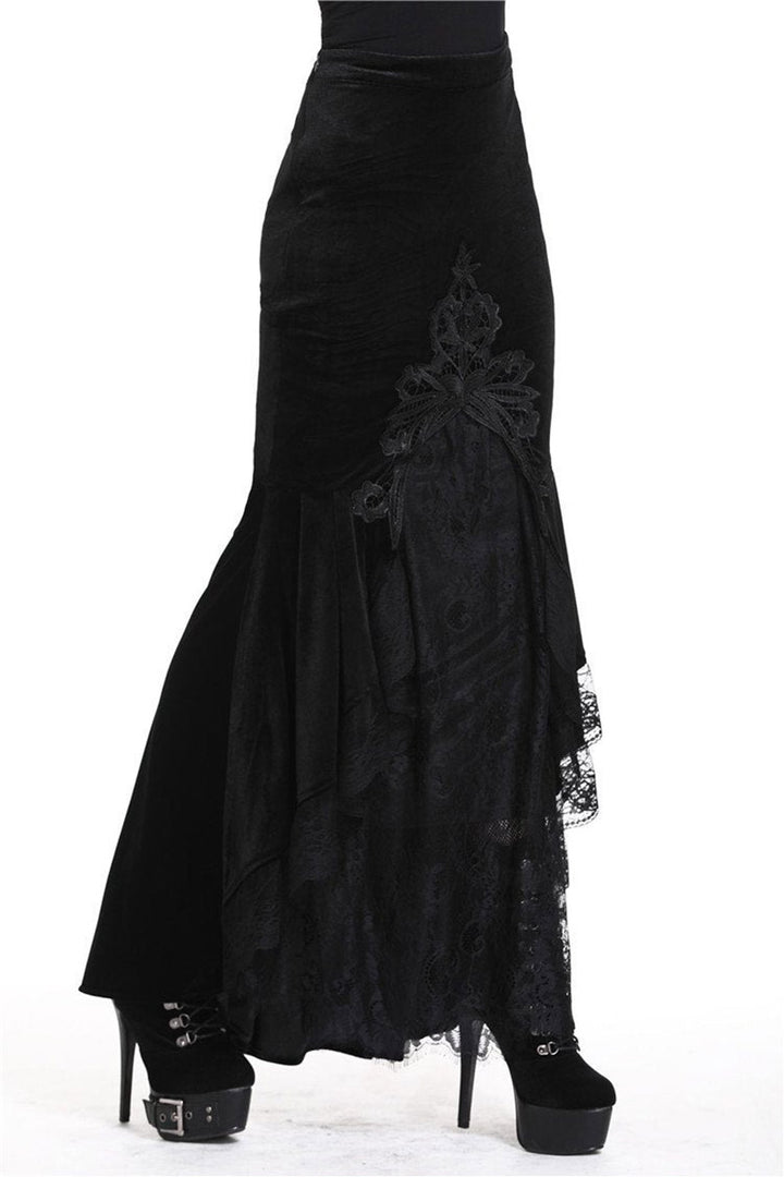 Morbid Mermaid Maxi Skirt