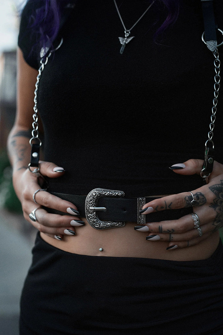 The Sharpshooter Western Goth Chain Harness
