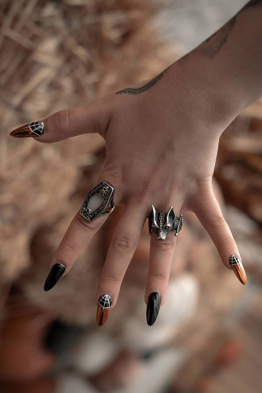 spooky bat ring