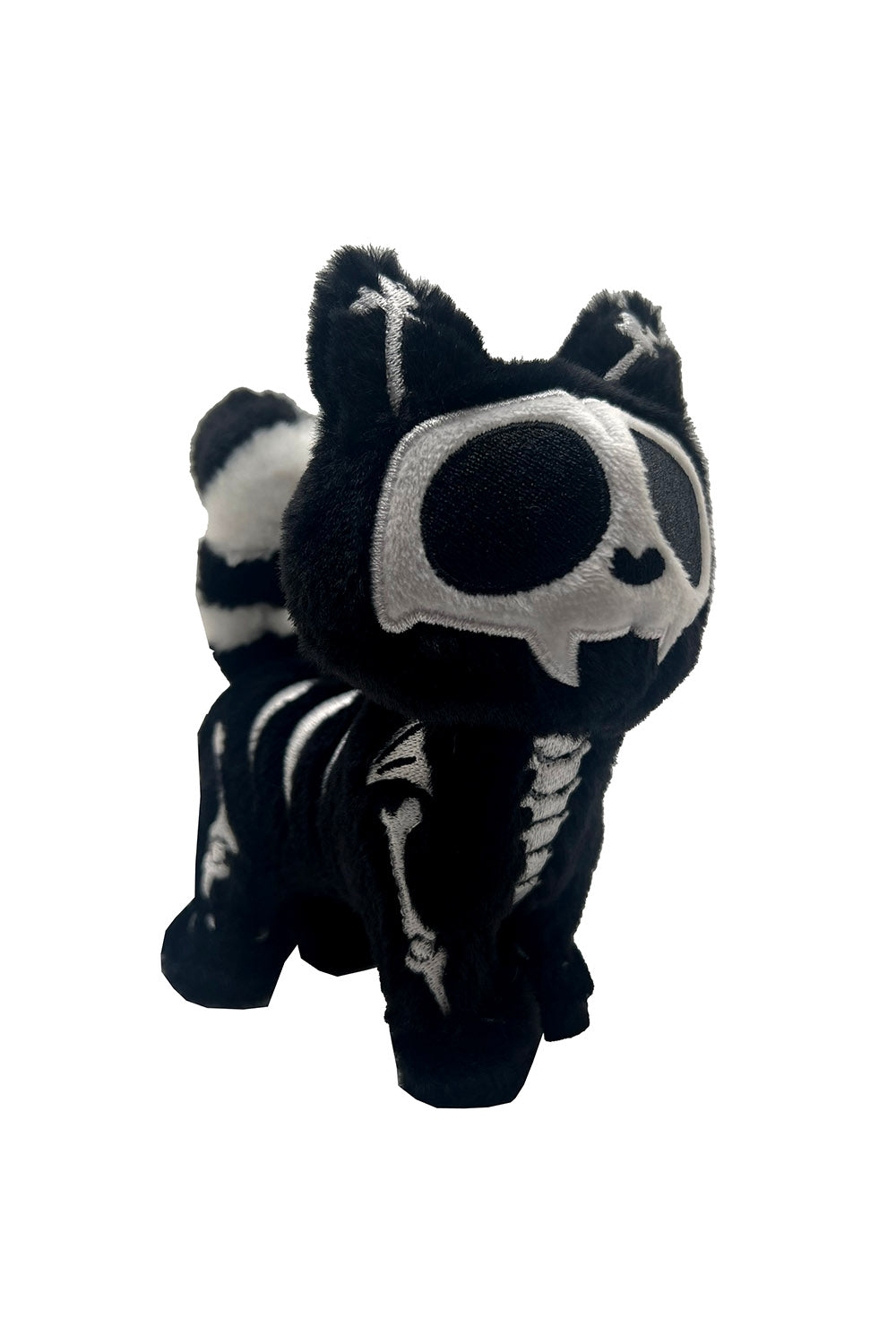 gothic cat keychain with detachable keyring