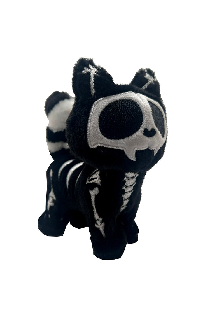 gothic cat keychain with detachable keyring