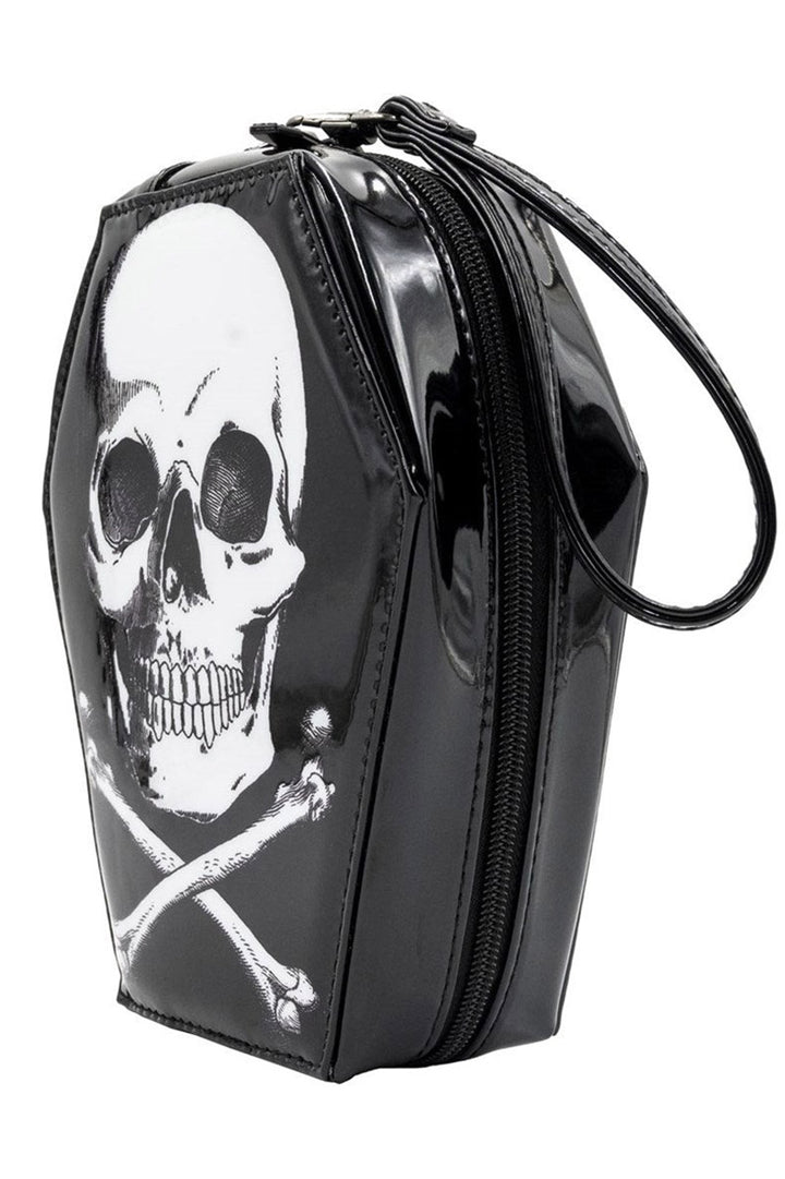 black skeleton wallet