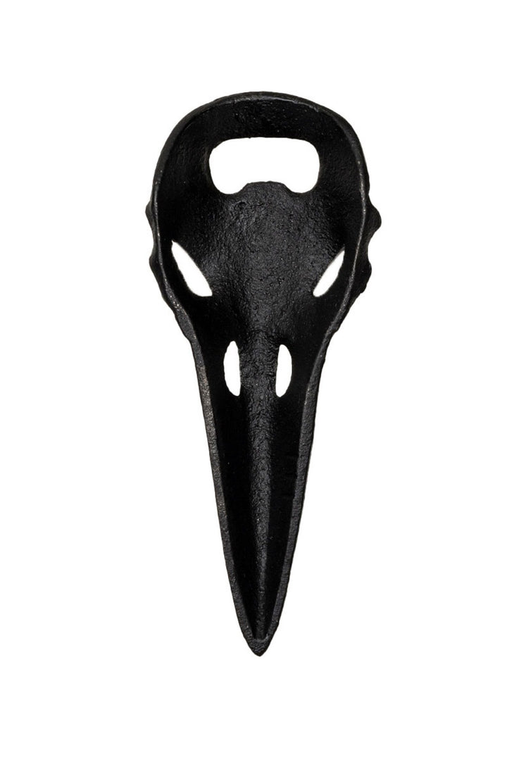 raven skull bottle opener by alchemy gothic