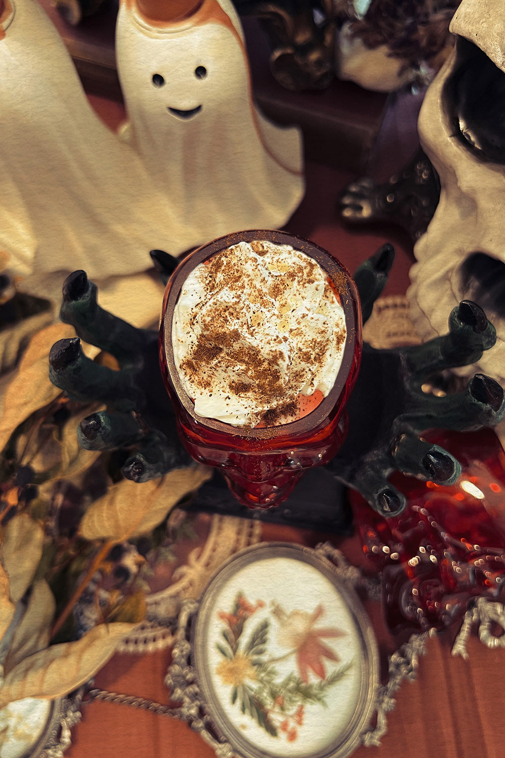 vintage goth shot glass
