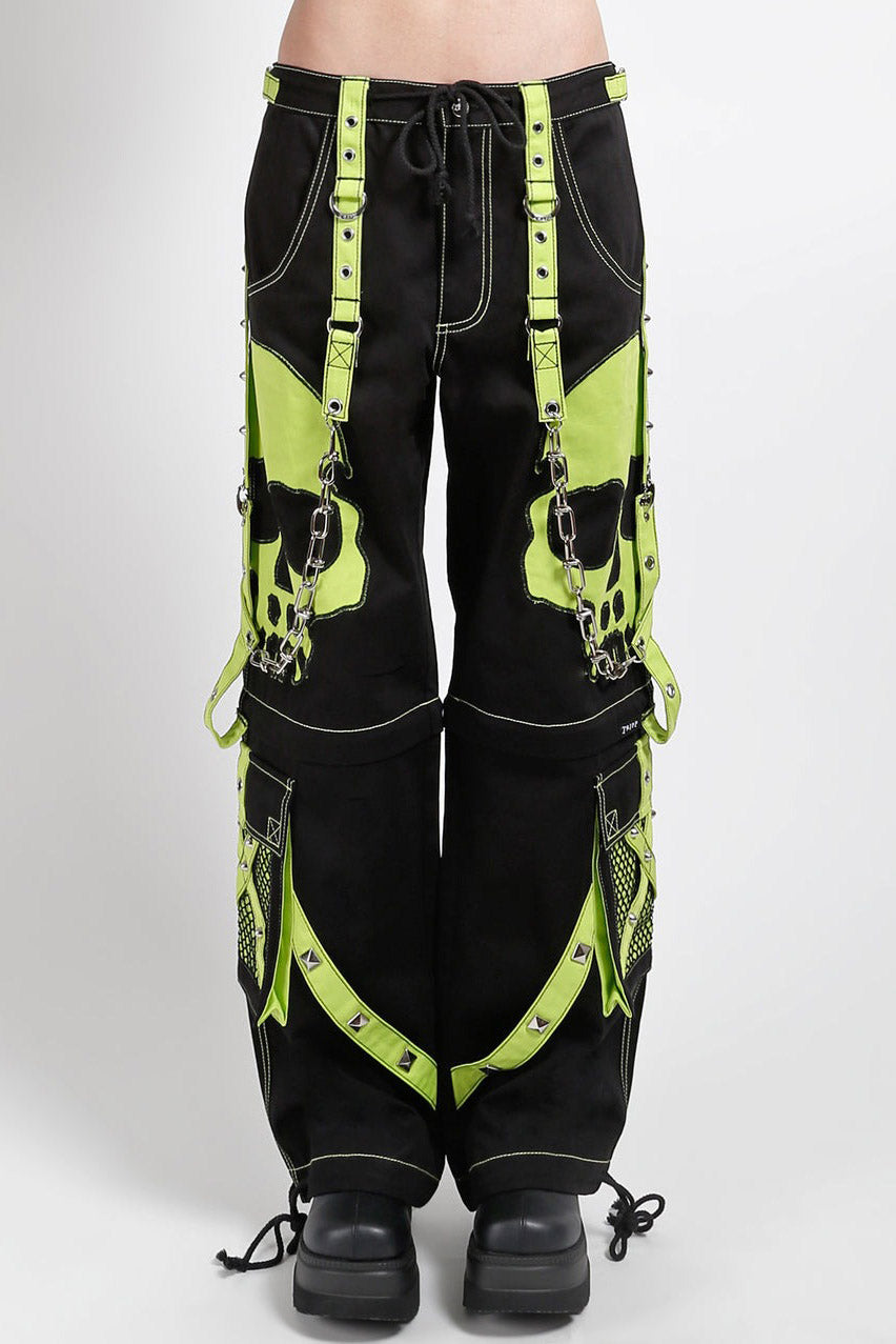 womens gothic baggy pants with straps