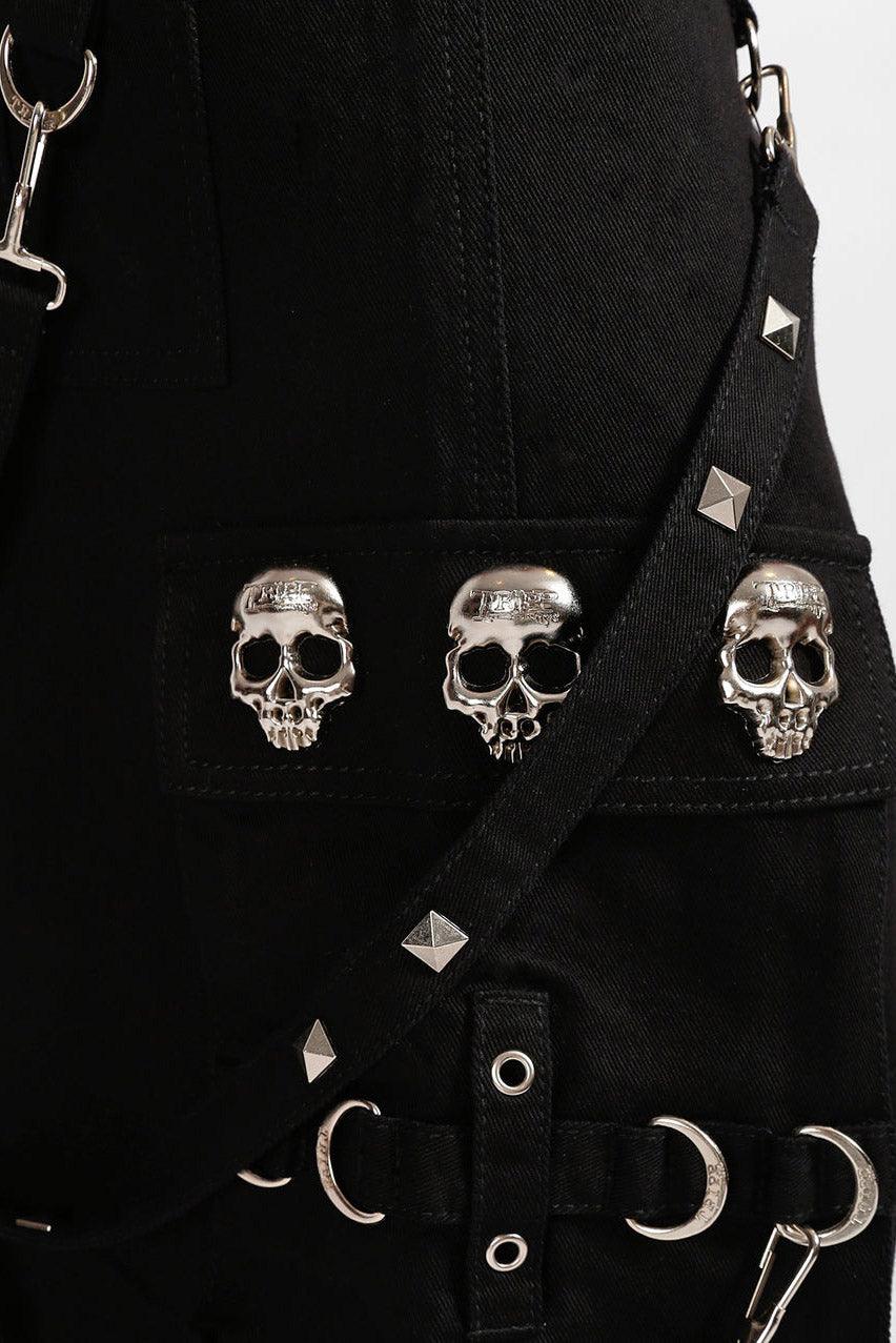mens skull charm pants