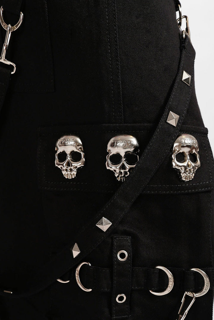 mens skull charm pants
