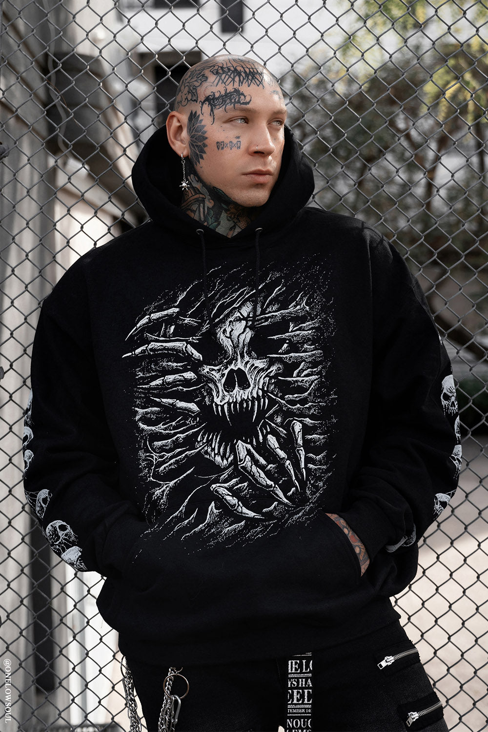 skull hoodie