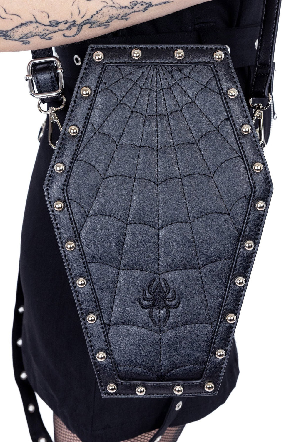 gothic coffin backpack