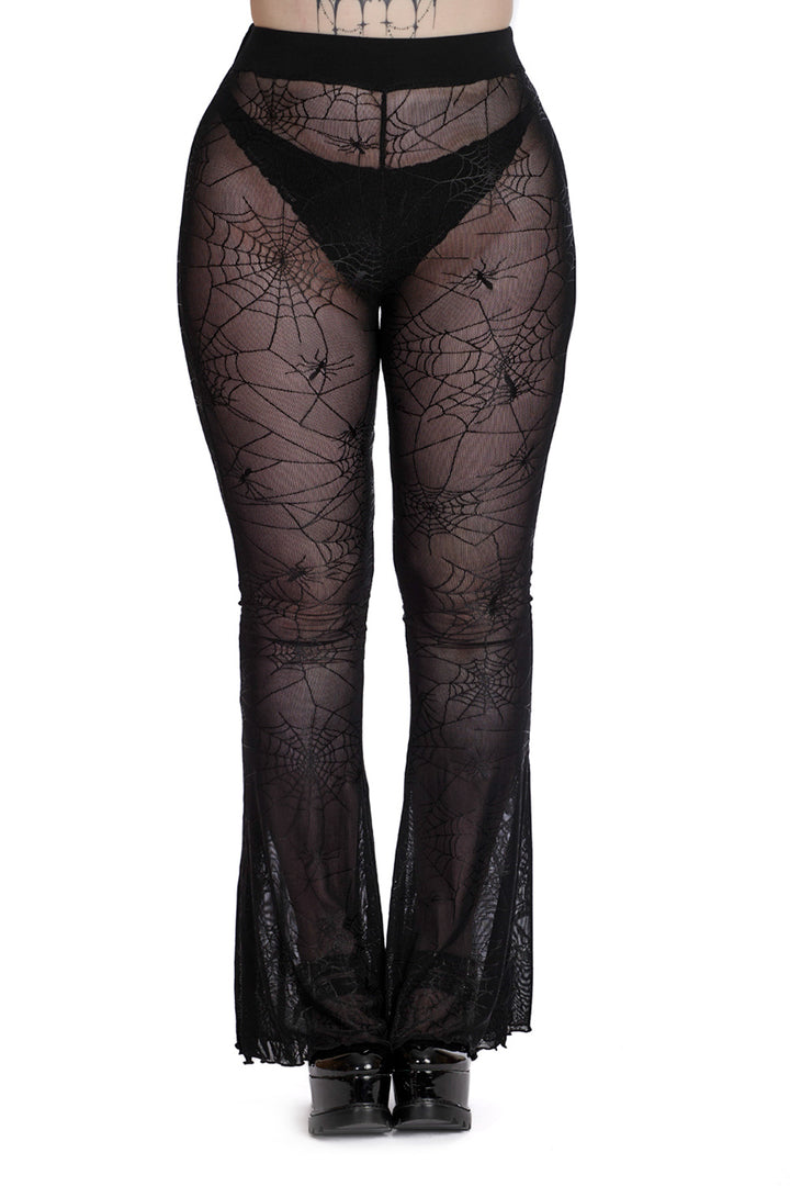 see through mesh gothic pants