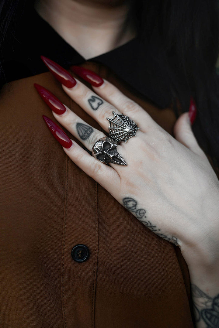 witchy stainless steel ring