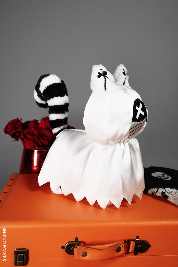 embroidered halloween cat stuffed animal plushie