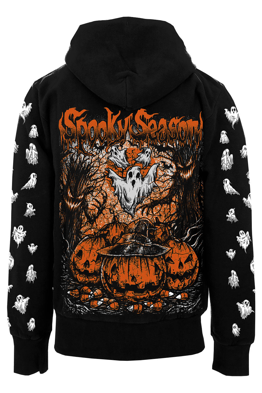 ghost and pumpkin hoodie