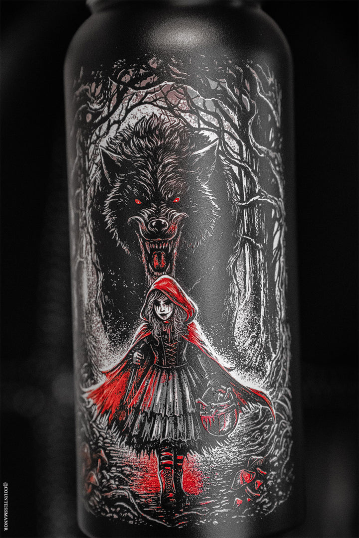 little red riding hood parody 32 oz water bottle
