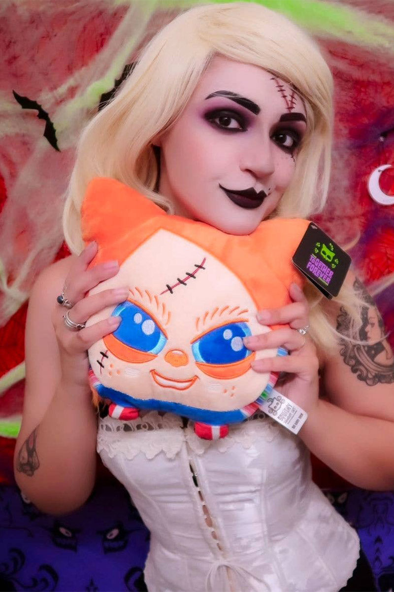 horror monster cats on both sides plushie toy