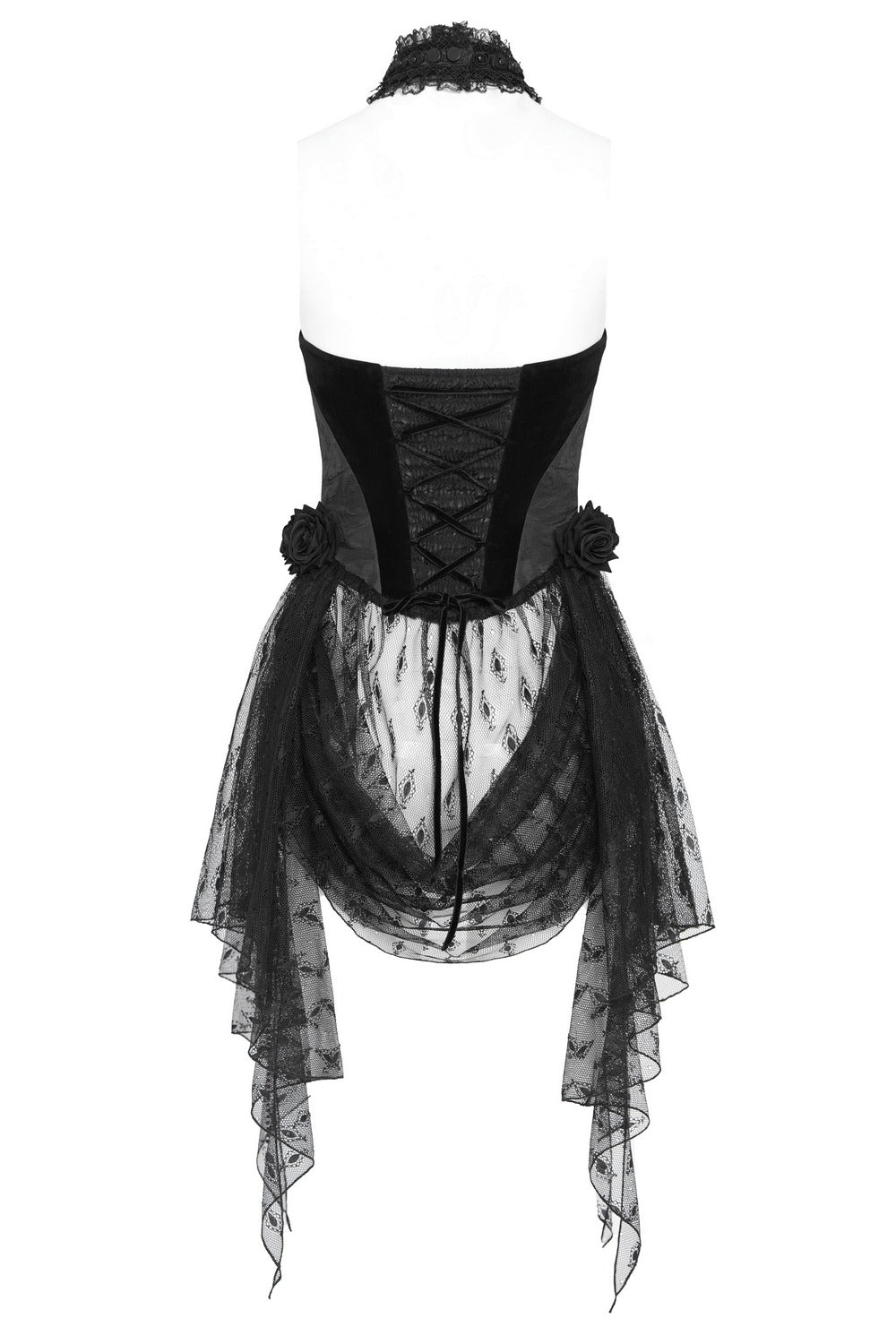 ruffle lace corset top