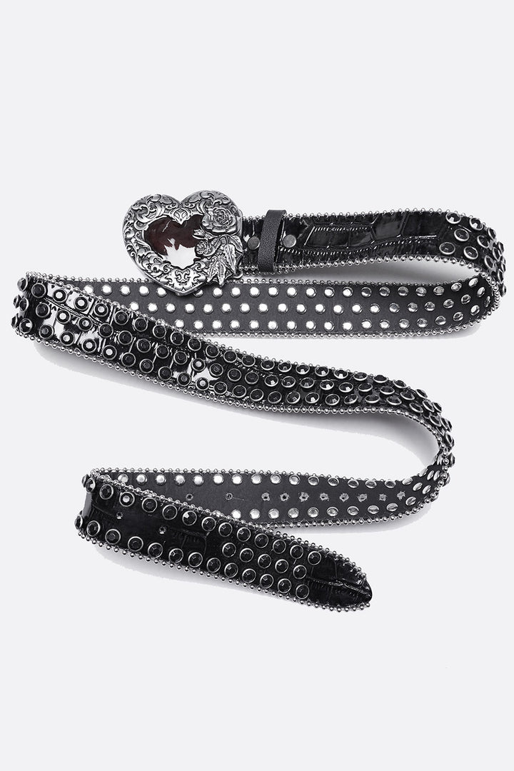 punk rhinestone belt