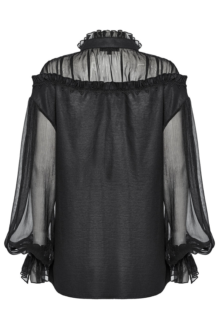 gothic vampire buttoned down top