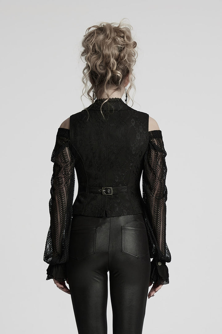 womens adjustable gothic waistcoat