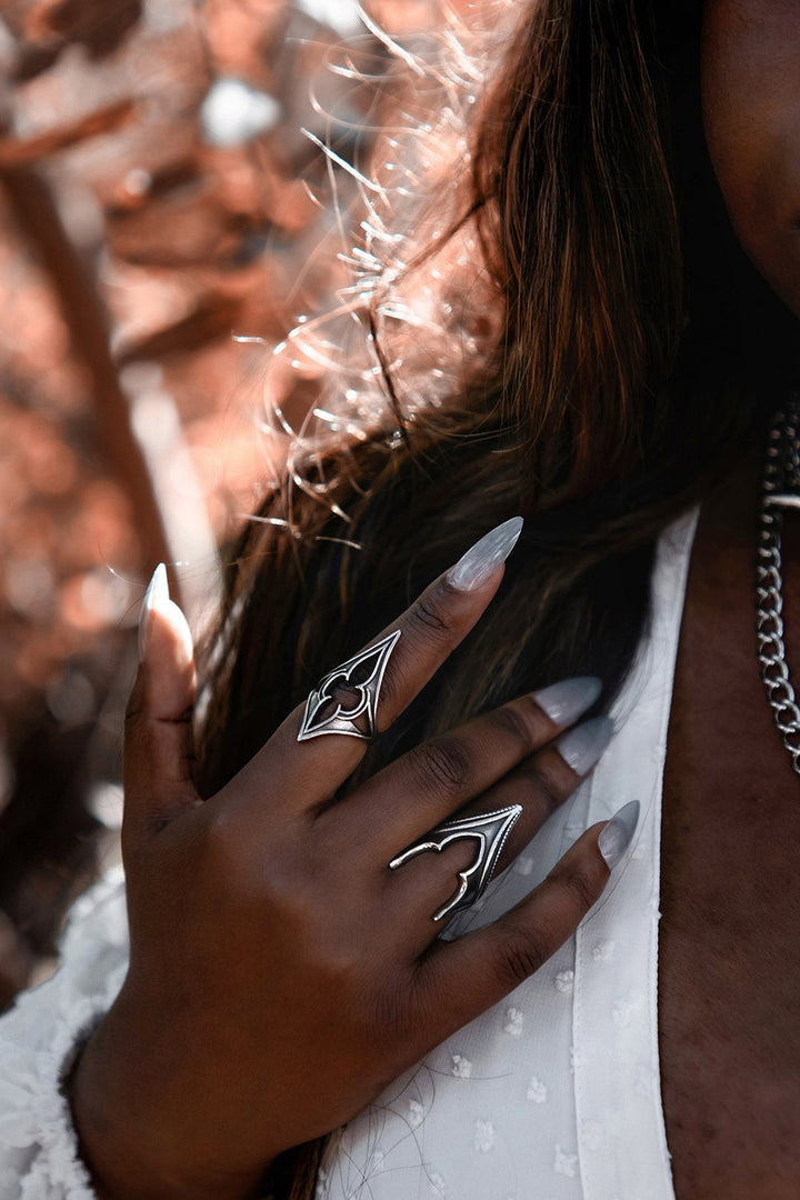 fairy goth evil queen ring