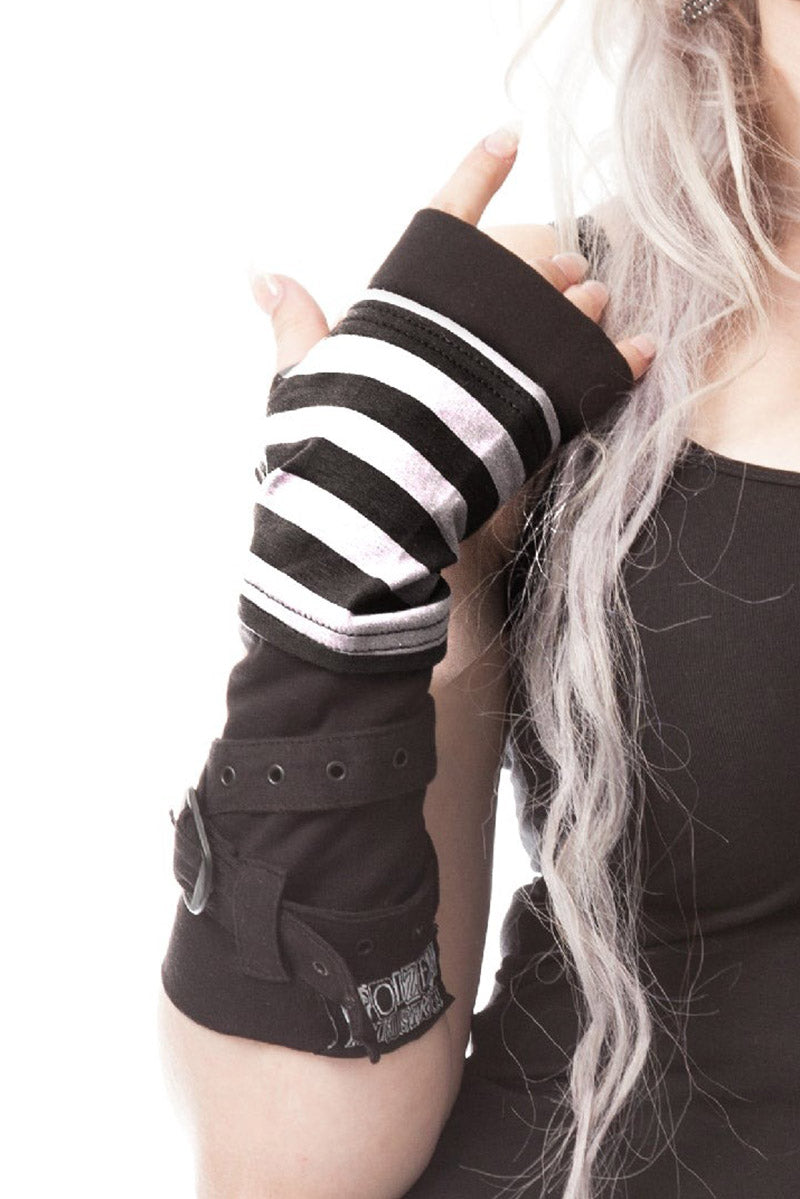 goth fingerless arm warmers