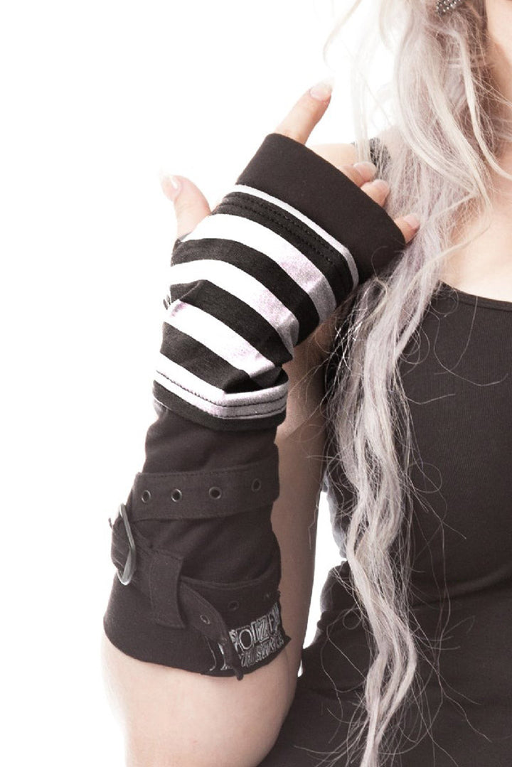 goth fingerless arm warmers