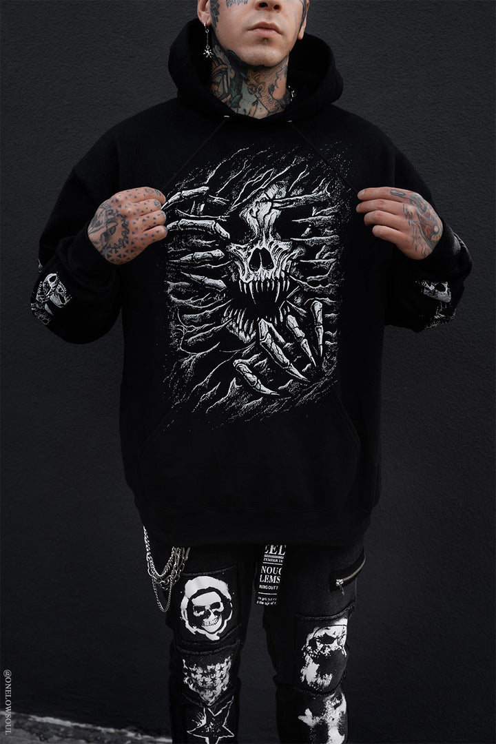 mens skeleton hoodie