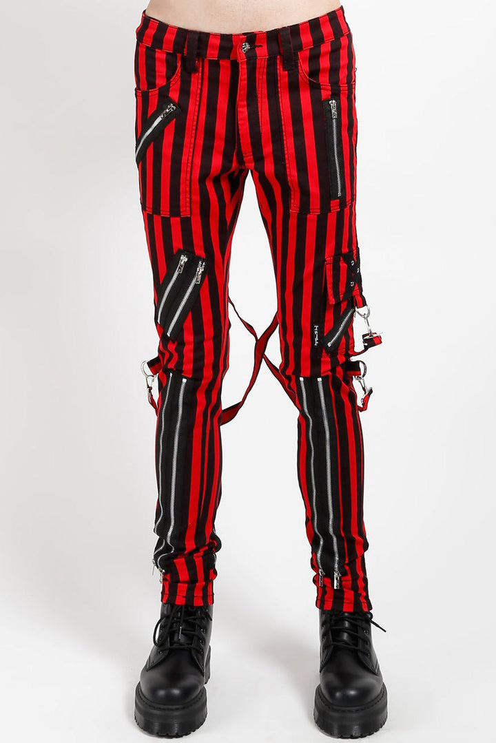 mens emo striped skinny jeans