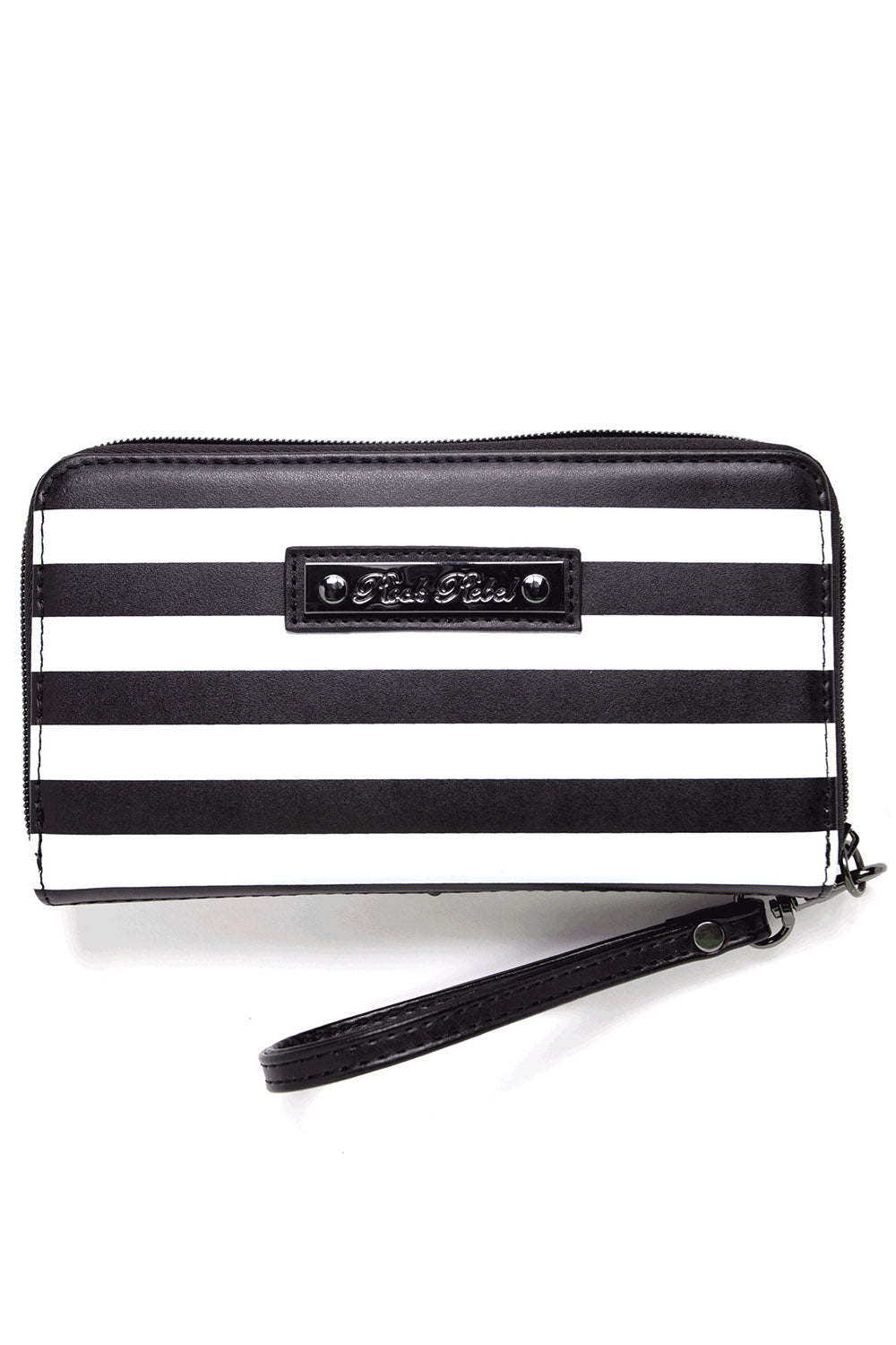 striped retro wallet