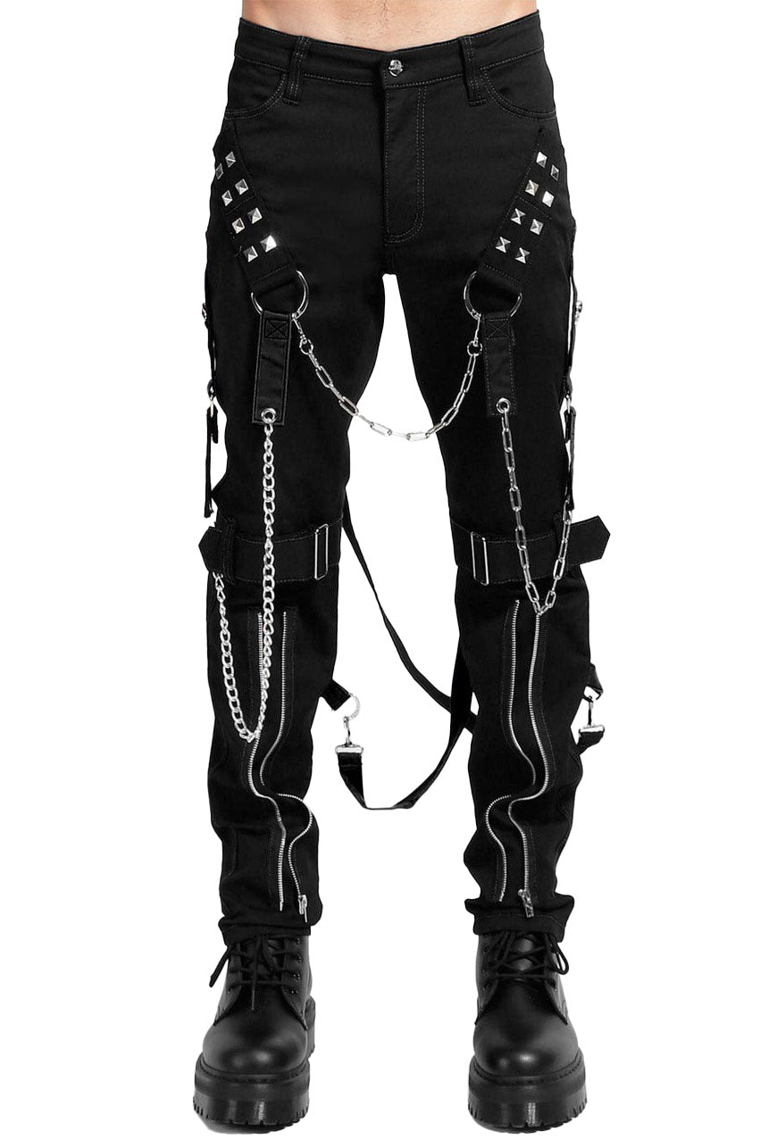 Tripp NYC Raider Pants [BLK/BLK] – VampireFreaks