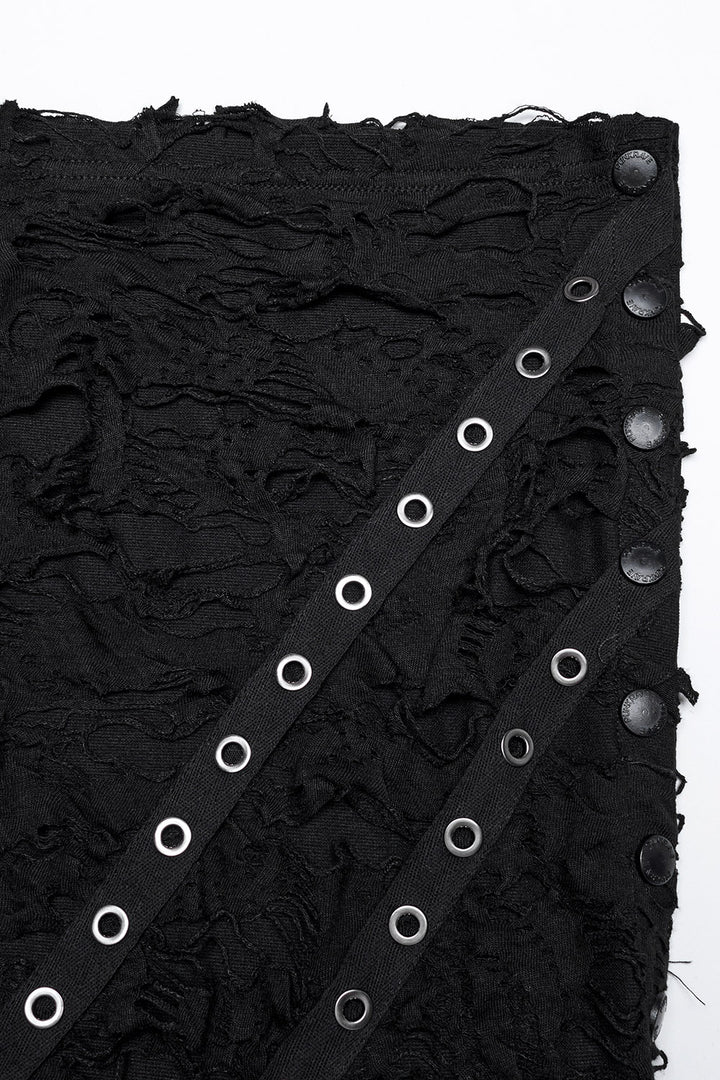 gothic studded punk mens top