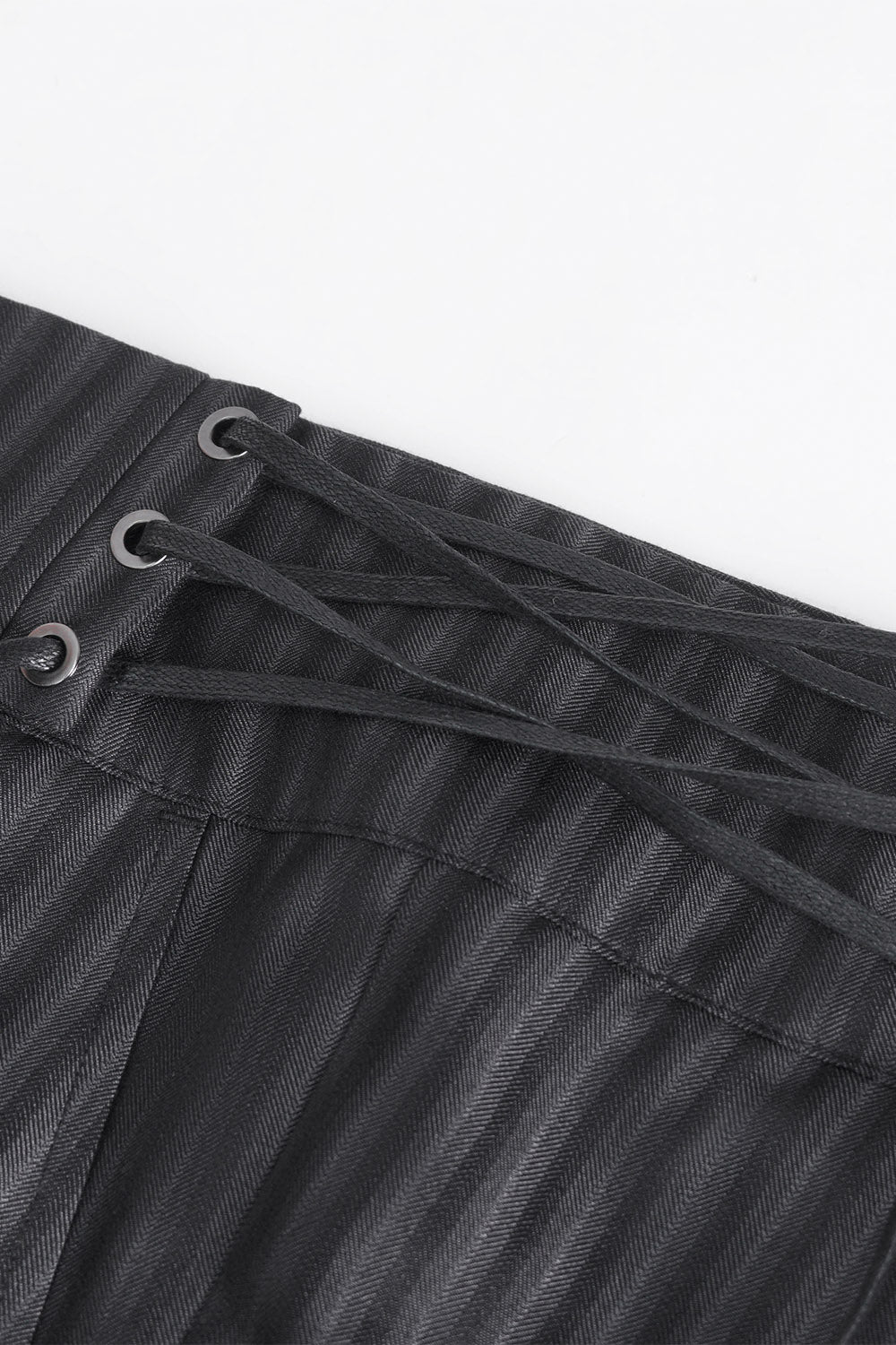 mens striped lace-up steampunk trouser pants