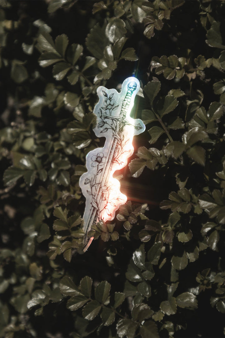 holographic sword weapon sticker