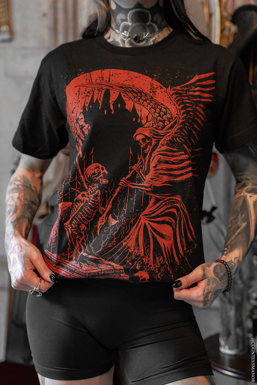 gothic angel of death tshirt