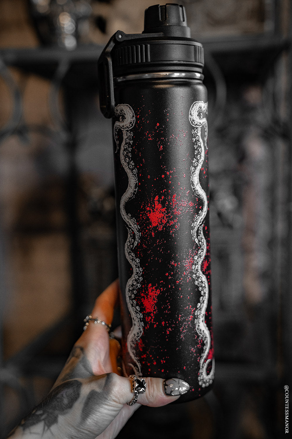 tattoo stainless steel water bottle