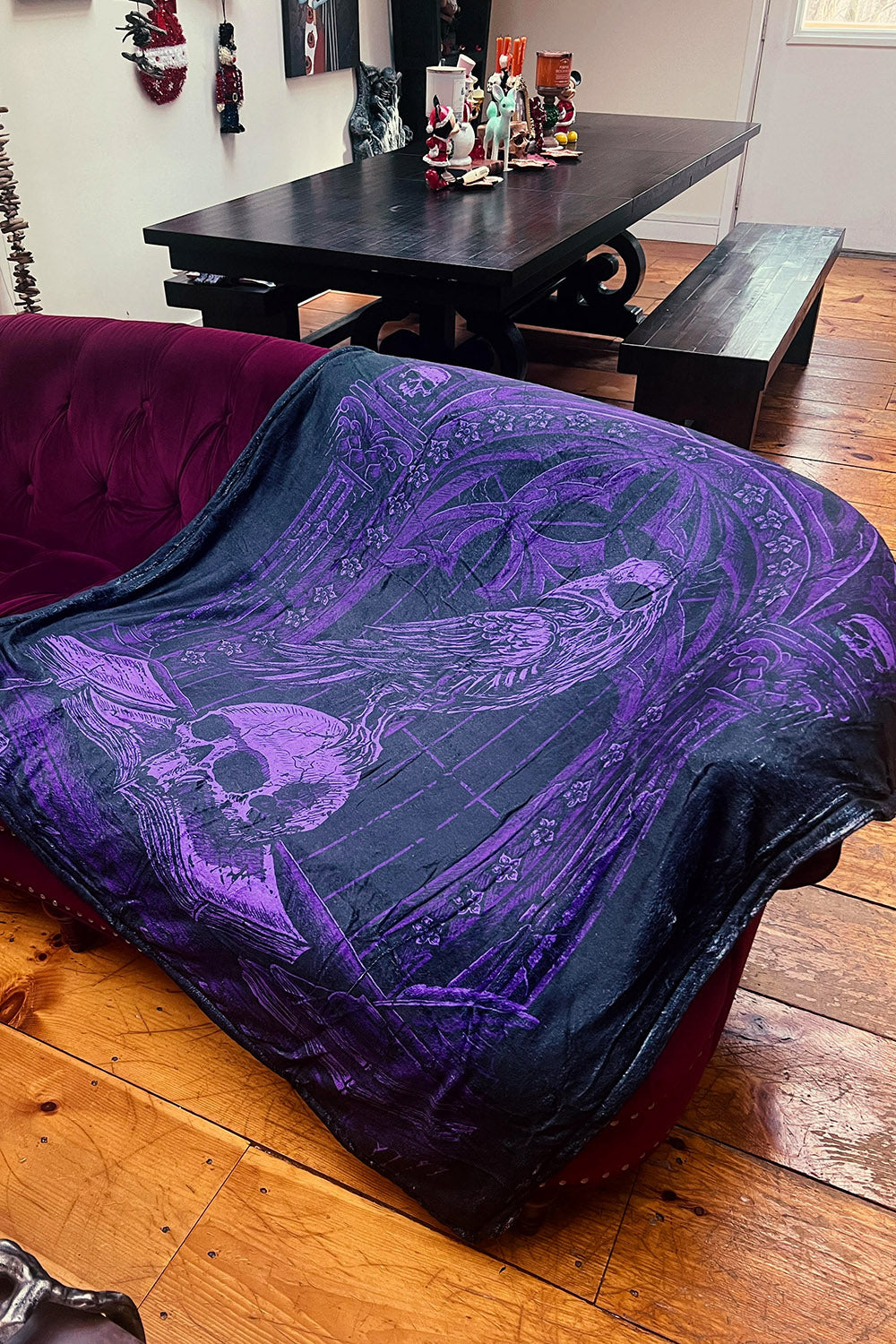 raven throw blanket