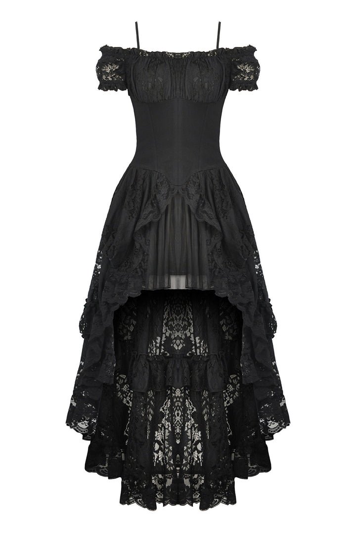 Romantic Ruffles High Low Dress