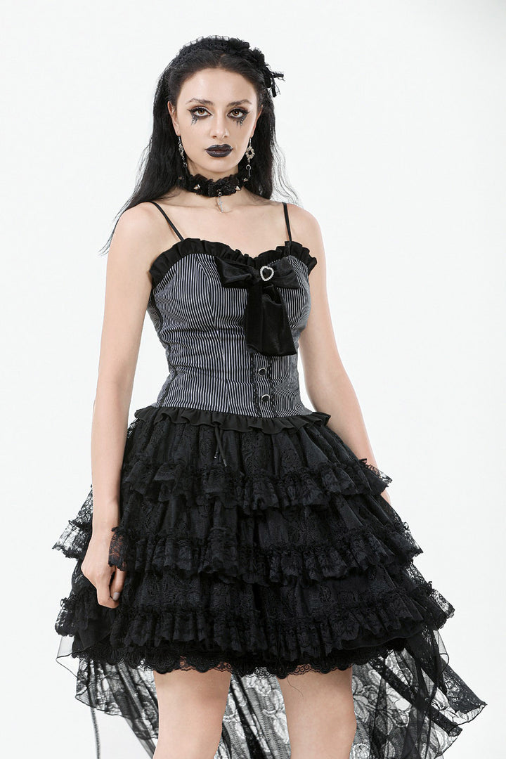 high-waisted gothic cupcake skirt