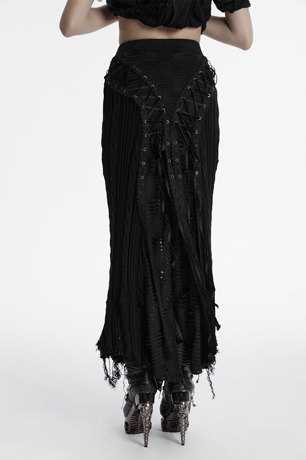 womens lace up corset skirt