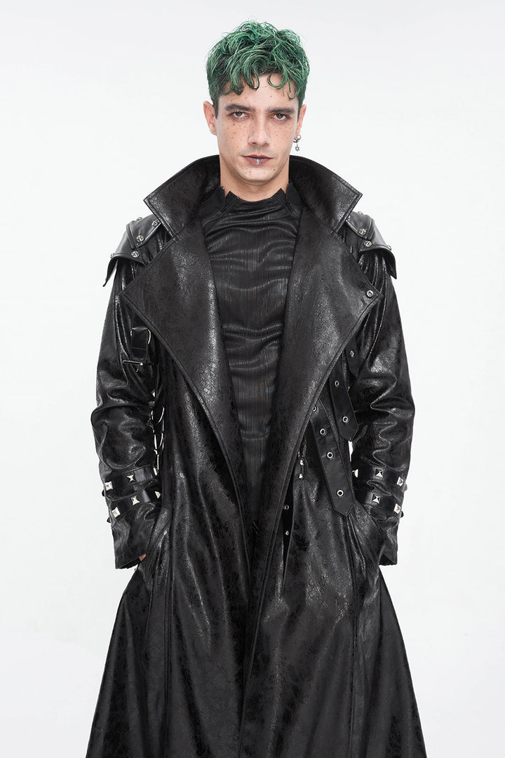 long black military gothic coat