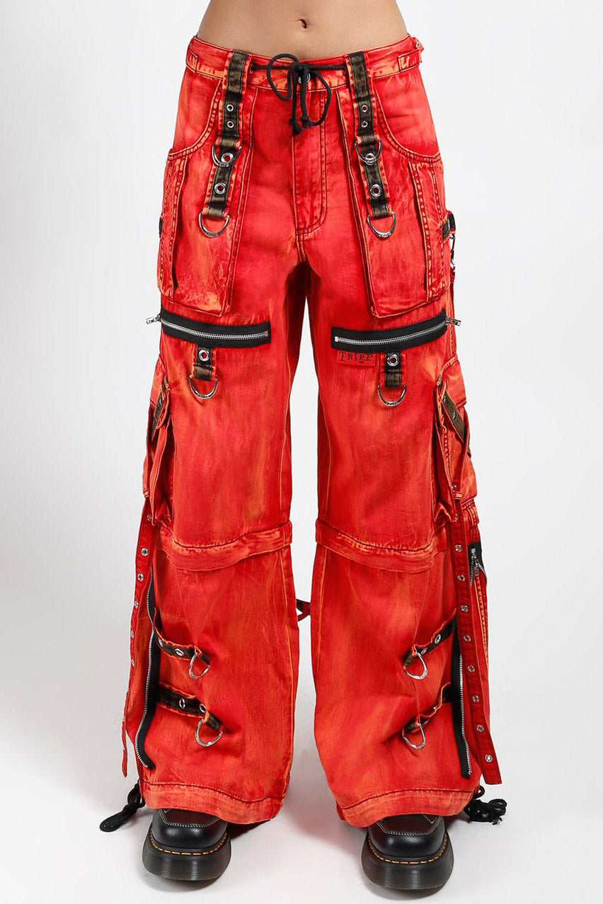 zippered d-ring punk baggy jeans