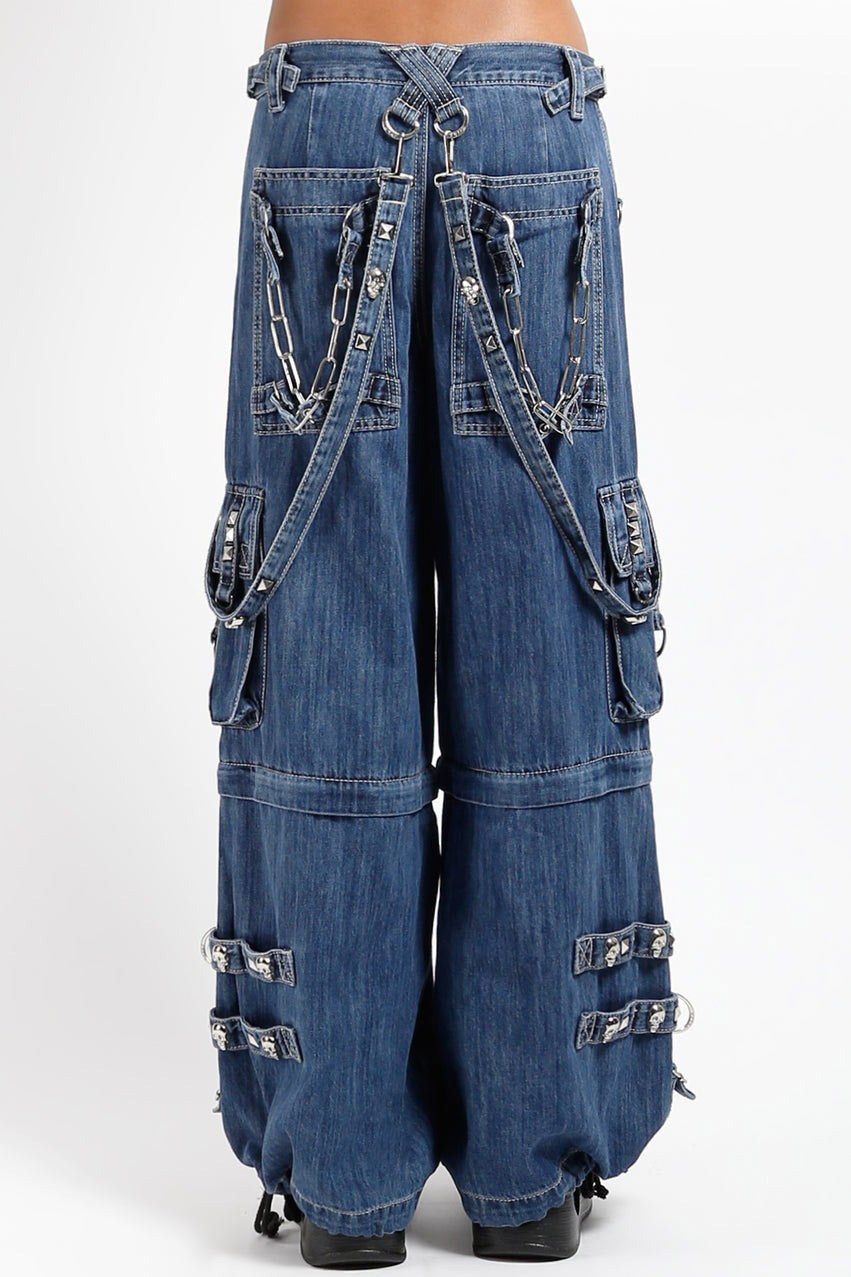 blue denim baggy fit jeans