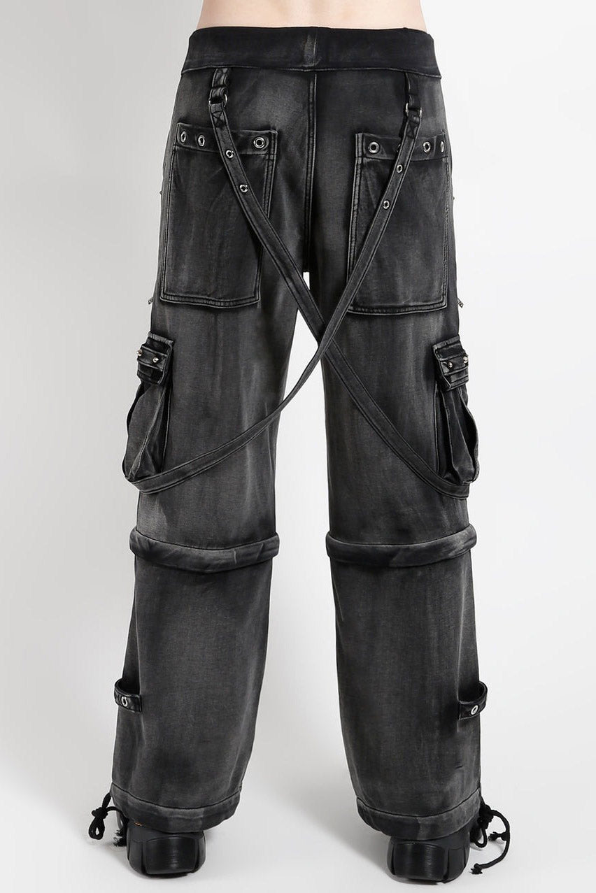 mens baggy punk studded sweatpans