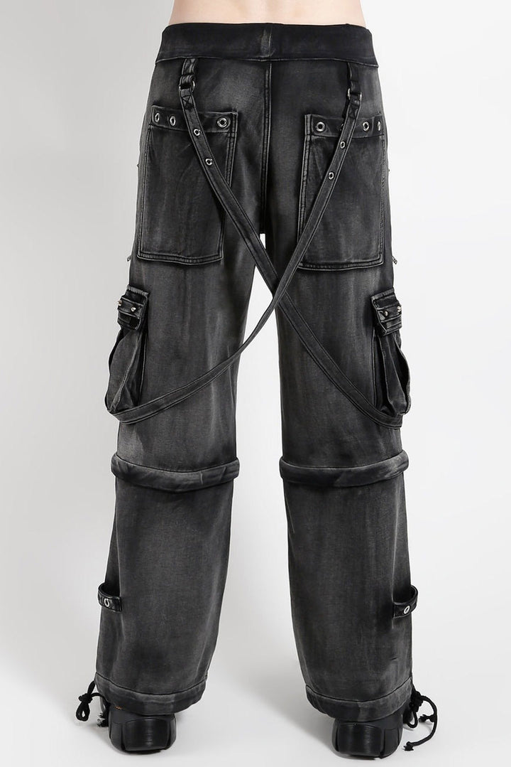 mens baggy punk studded sweatpans