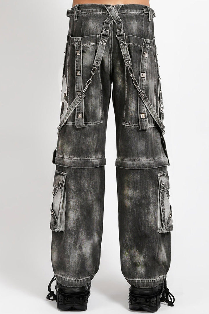 punk skull baggy cargo pants